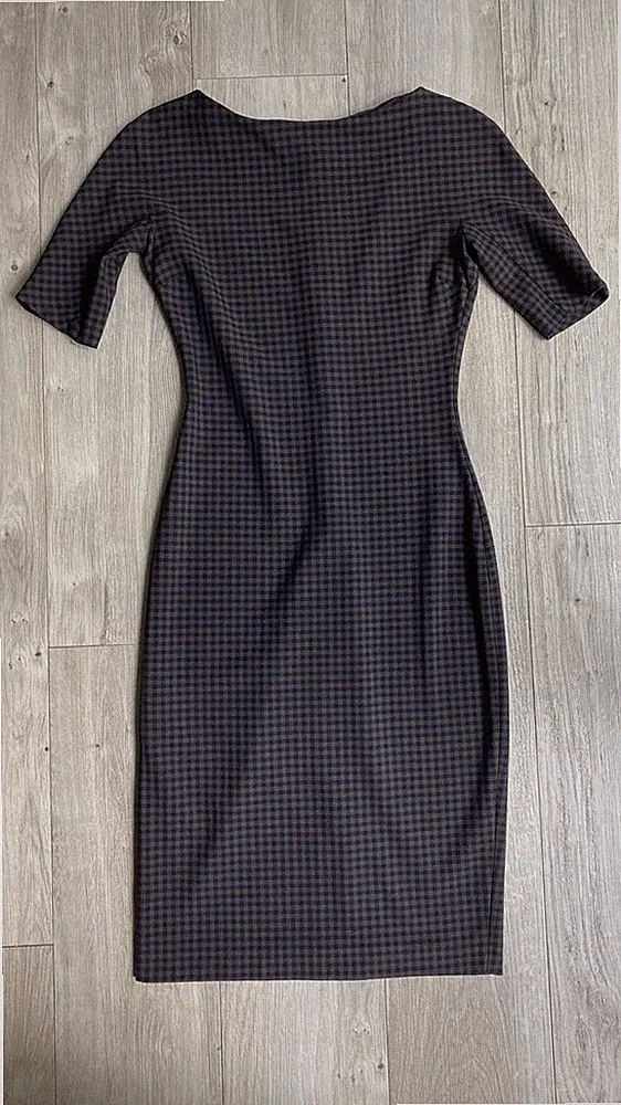 ZARA WOMAN Etuikleid Damen Gr. DE 34 / XS braun schwarz