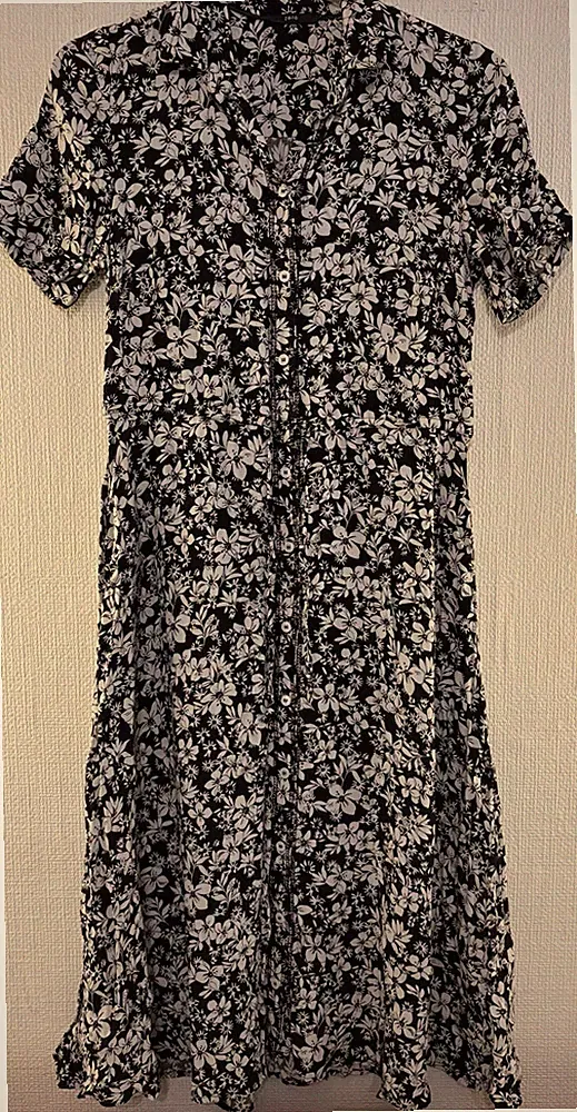 Zero Damen Kleid Gr.36 Schwarz, Weiß